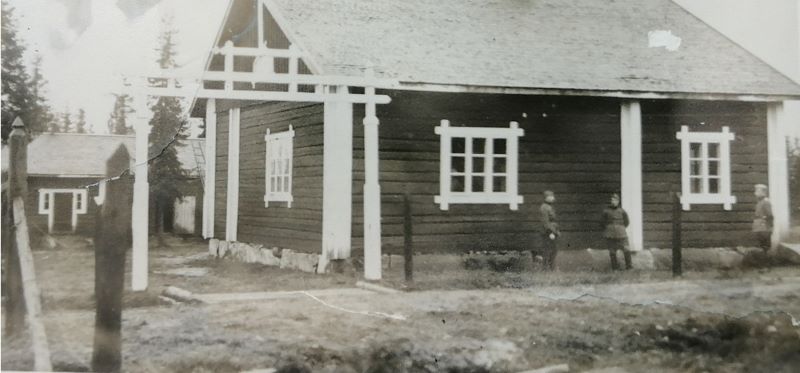 Mustavalkoinen kuva Raatteen vartiomuseosta vuodelta 1926.