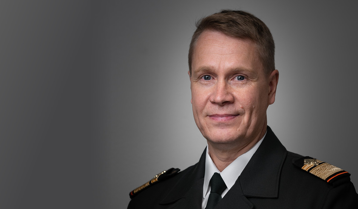 Rajavartiolaitoksen apulaispäällikkö, kontra-amiraali Markku Hassinen.