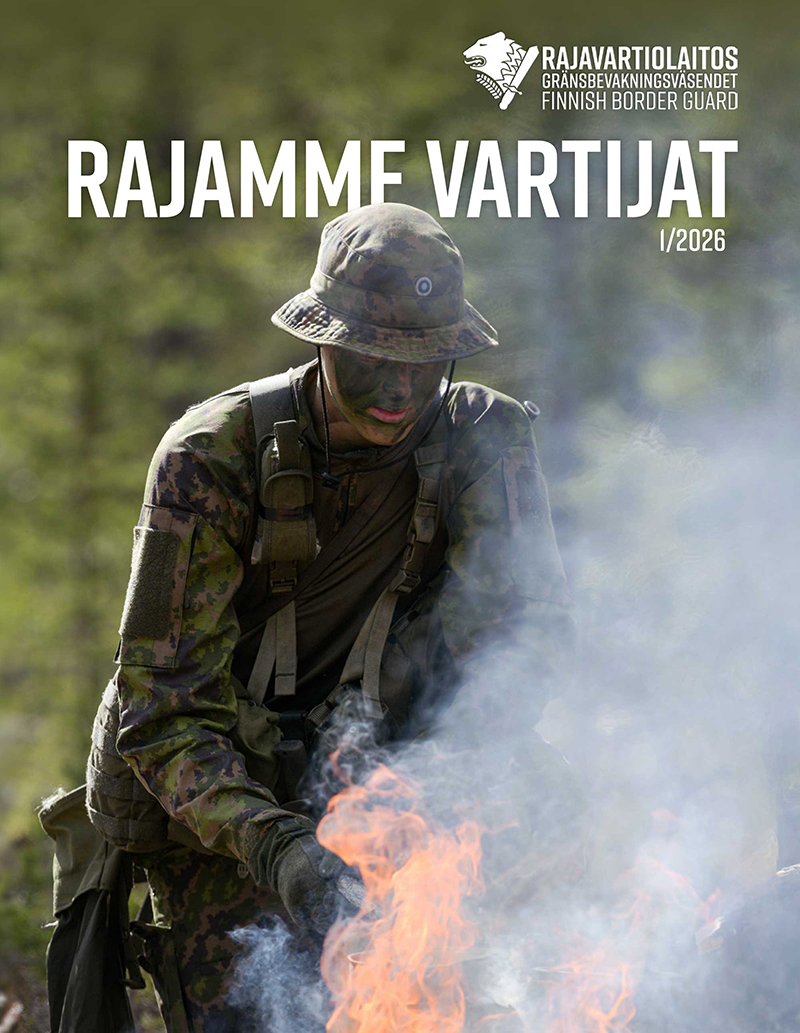 Framsidan av Rajamme Vartijat 1/26.
