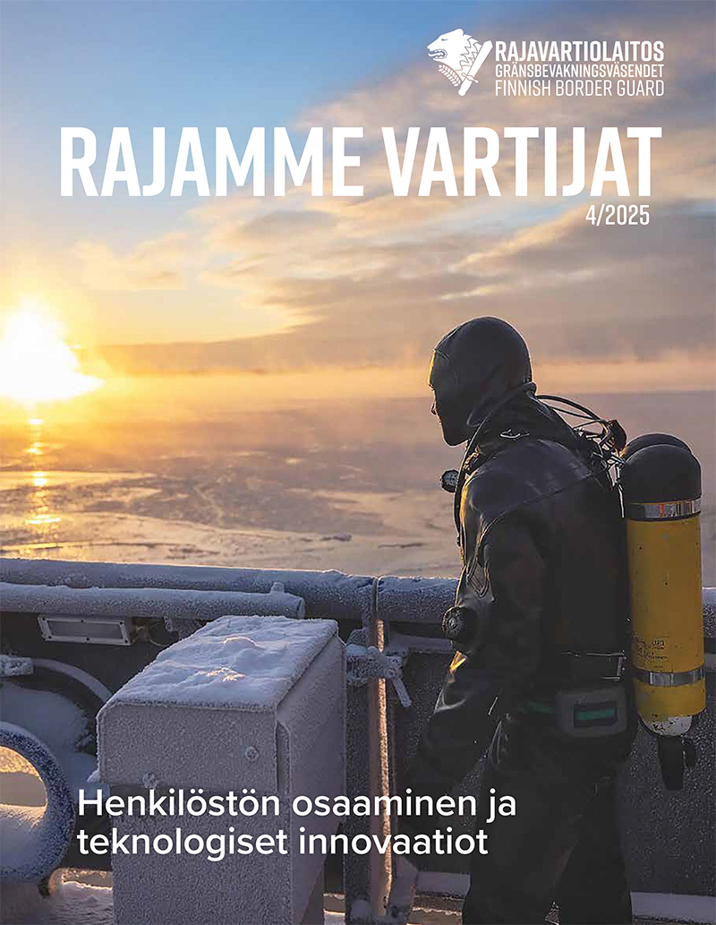 Framsidan av Rajamme Vartijat 4/2025.